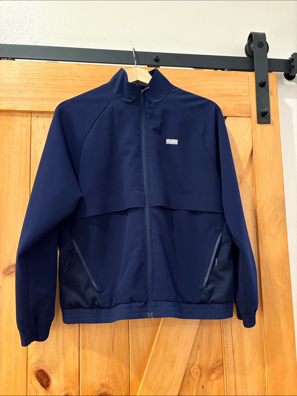Figs Navy Sydney Scrub Jacket Small